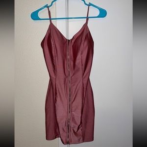 mauve mini dress